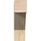 Ekena Millwork Traditional Block Rough Sawn Bracket, Douglas Fir, 4"W x 14"D x 14"H BKT04X14X14TRA05RDF - alternate 2